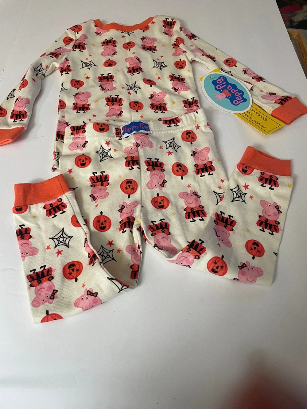 Peppa Pig NWT Pink and Orange Halloween Top